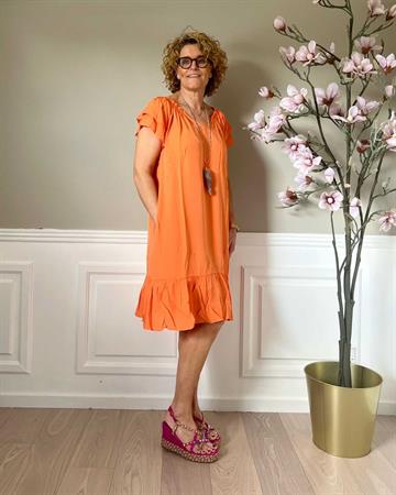 Co´ Couture Sunrise Cropped Dress Orange- kjole 